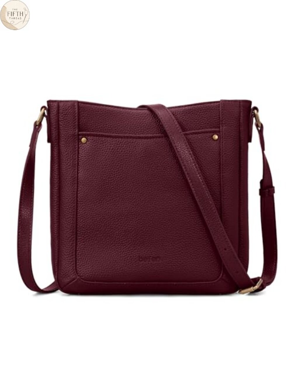 Genuine Leather Crossbody Bag RFID Travel Purse Adjustable Strap